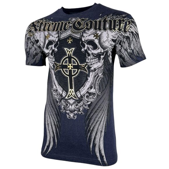 Xtreme Couture By Affliction Men's T-shirt Pulverize - Picture 4 of 8